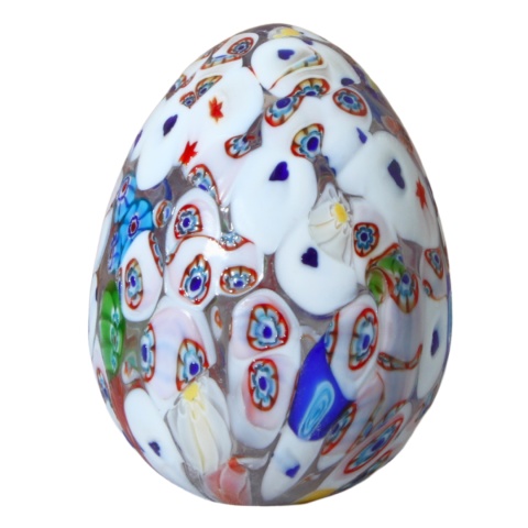 SZKLANA DEKORACJA Jajko Białe 10cm Typu MURANO SZKLANA DEKORACJA Jajko Białe 10cm Typu MURANO
