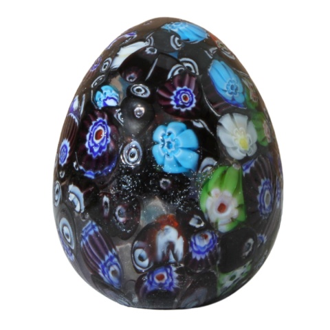 SZKLANA DEKORACJA Jajko Czarne 10cm Typu MURANO SZKLANA DEKORACJA Jajko Czarne 10cm Typu MURANO