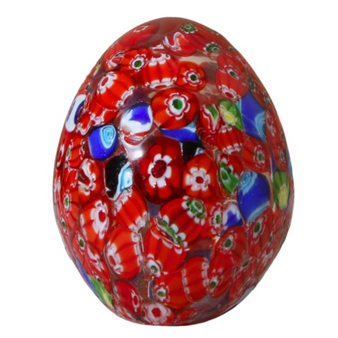 SZKLANA DEKORACJA Jajko Czerwone 10cm Typu MURANO SZKLANA DEKORACJA Jajko Czerwone 10cm Typu MURANO