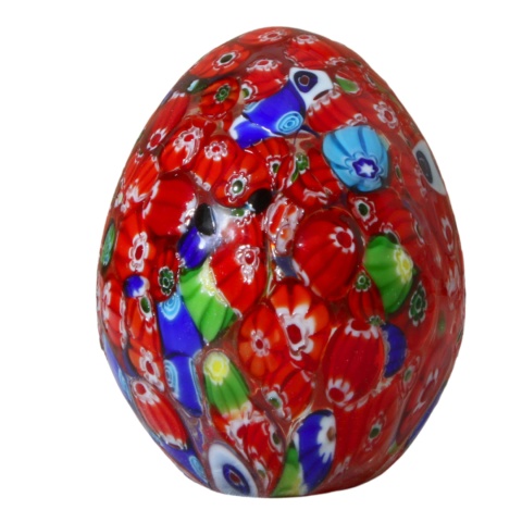 SZKLANA DEKORACJA Jajko Czerwone 10cm Typu MURANO SZKLANA DEKORACJA Jajko Czerwone 10cm Typu MURANO