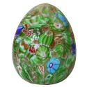 SZKLANA DEKORACJA Jajko Zielone 10cm Typu MURANO