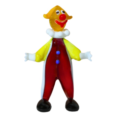 SZKLANA DEKORACJA Klaun Czerwony 8cm SZKLANA DEKORACJA Klaun Czerwony 8cm
