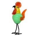 SZKLANA DEKORACJA Kogut Wielobarwny 28cm Typu MURANO