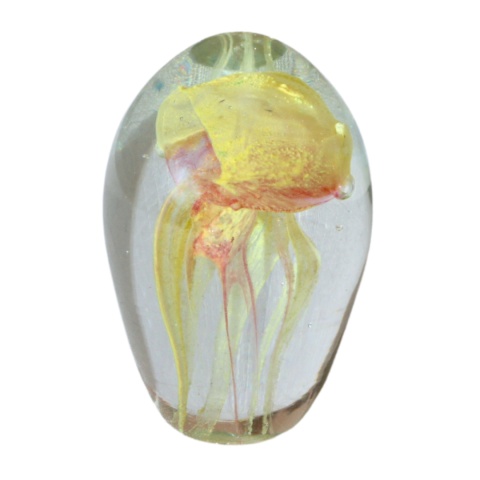 SZKLANA DEKORACJA Meduza Żółta 7cm SZKLANA DEKORACJA Meduza Żółta 7cm