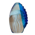SZKLANA DEKORACJA Niebieska + Meduza 15cm