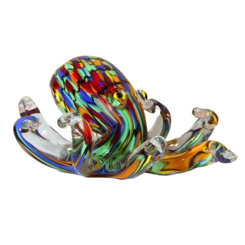 SZKLANA DEKORACJA Ośmiornica Wielobarwna 23cm Typu MURANO SZKLANA DEKORACJA Ośmiornica Wielobarwna 23cm Typu MURANO
