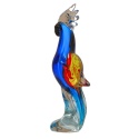 SZKLANA DEKORACJA Papuga Niebieska 23cm Typu MURANO