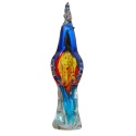 SZKLANA DEKORACJA Papuga Niebieska 23cm Typu MURANO