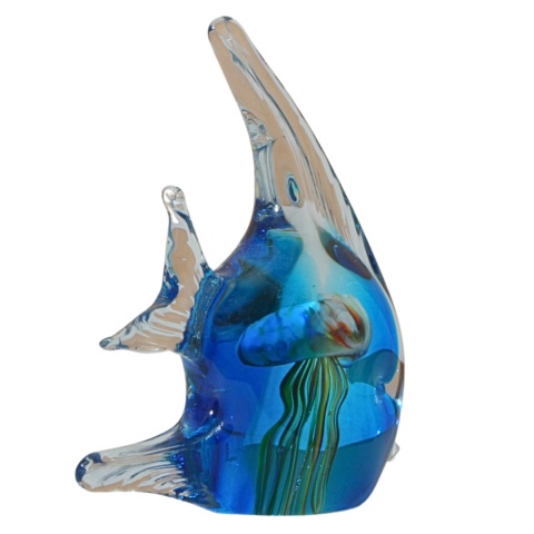 SZKLANA DEKORACJA Ryba Niebieska + Meduza 16cm SZKLANA DEKORACJA Ryba Niebieska + Meduza 16cm