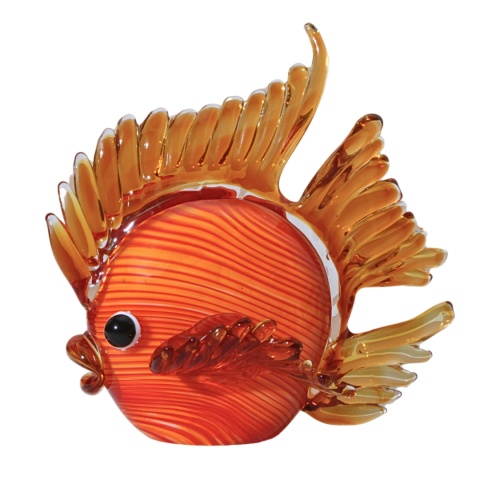 SZKLANA DEKORACJA Ryba Pomarańczowa 21cm Typu MURANO SZKLANA DEKORACJA Ryba Pomarańczowa 21cm Typu MURANO