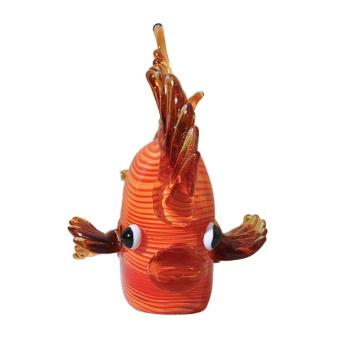 SZKLANA DEKORACJA Ryba Pomarańczowa 21cm Typu MURANO SZKLANA DEKORACJA Ryba Pomarańczowa 21cm Typu MURANO