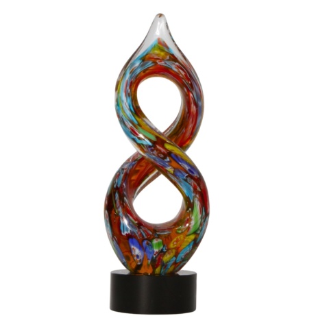 SZKLANA DEKORACJA Rzeźba Wielobarwna Wzór1 21cm Typu MURANO SZKLANA DEKORACJA Rzeźba Wielobarwna Wzór1 21cm Typu MURANO