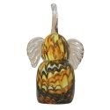 SZKLANA DEKORACJA Słoń Bursztynowy 17cm Typu MURANO