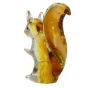 SZKLANA DEKORACJA Wiewiórka Bursztynowa 16cm