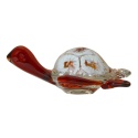 SZKLANA DEKORACJA Żółw + Kwiaty 16cm
