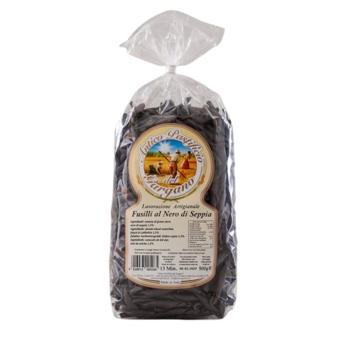 ANTICO PASTIFICIO Makaron FUSILLI z Atramentem z Kałamarnicy 500g