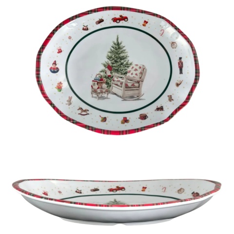 ARCA Taca Świąteczna z Melaminy 28x23 cm CHRISTMAS TOYS