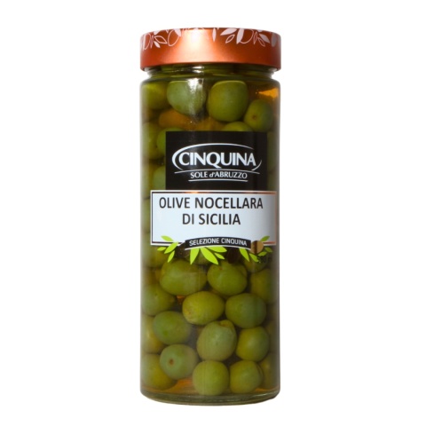 CINQUINA OLIWKI ZIELONE Nocellara Sycylia 320g Włochy