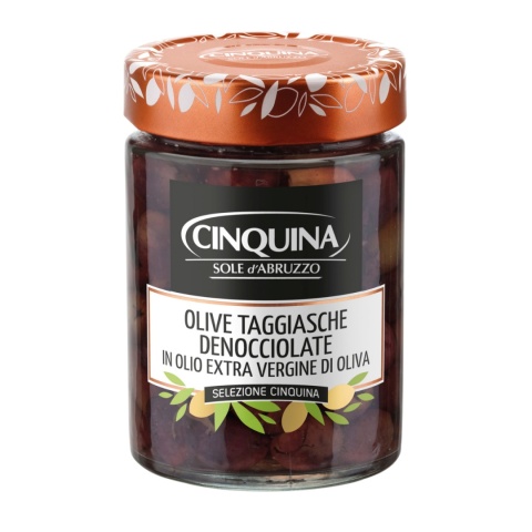 CINQUINA OLIWKI ZIELONE TAGGIASCHE w Oliwie 315g Włochy