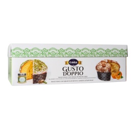 COSTA DOLCI PANETTONE Pistacjowe + Krem + Panettone Pomarańczowe 1kg