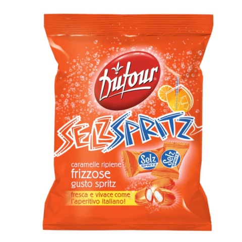 DUFOUR CUKIERKI MUSUJĄCE SELZ SPRITZ Aperol 150g DUFOUR CUKIERKI MUSUJĄCE SELZ SPRITZ Aperol 150g