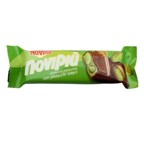 NOVI PIU Czekoladowy Baton z Pistacjami 35g NOVI PIU Czekoladowy Baton z Pistacjami 35g
