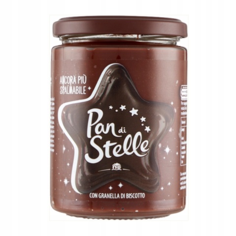 PAN DI STELLE włoski krem orzechowo czekoladowy z ciasteczkami 380g