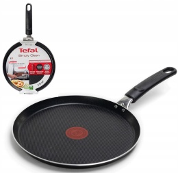 Patelnia do naleśników TEFAL Simply Clean 25 cm Tytanowa non-stick B5671053