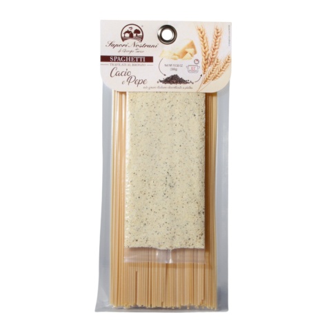 SAPORI NOSTRANI Makaron SPAGHETTI 250g Przyprawa Cacio e Pepe 50g