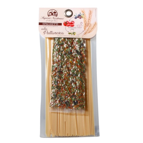 SAPORI NOSTRANI Makaron SPAGHETTI 250g Przyprawa alla Puttanesca 50g