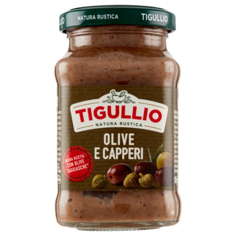 TIGULLIO Olive e Capperi Włoski Sos Oliwki i Kapary 185g