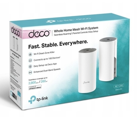 TP-LINK DECO E4 (2-PACK) - OUTLET