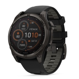 ZEGAREK GARMIN FENIX 8 47MM SAPPHIRE SOLAR BLACK/GREY 010-02906-11 - OUTLET