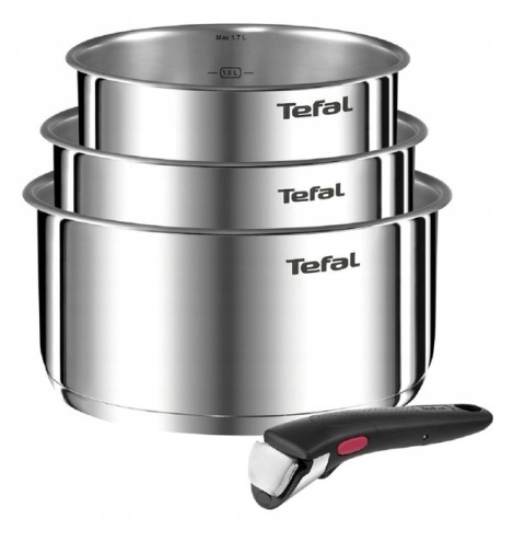 Zestaw garnków Tefal Ingenio Emotion Indukcja Stal nierdzewna 4 elementy