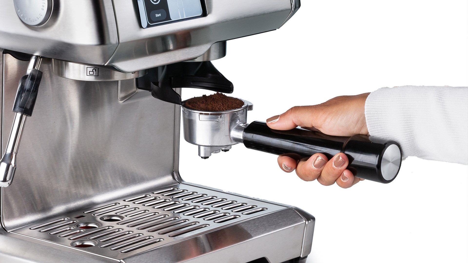 Żarnowy młynek z automatycznym dozownikiem kawy